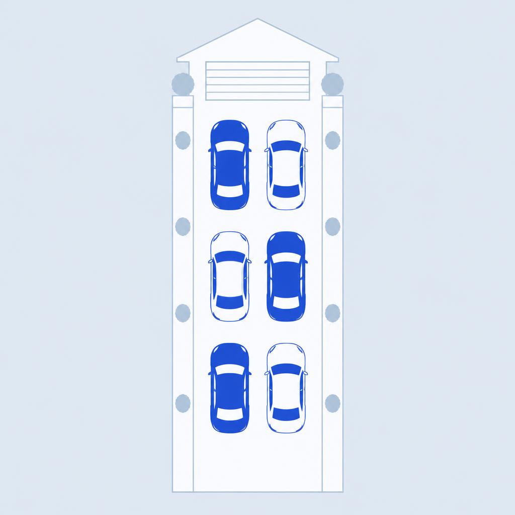 Illustrated extra large driveway size example